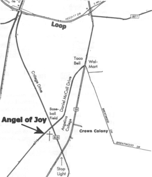 Map of Angel of Joy Lutheran Church's location